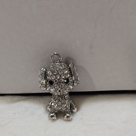 Rhinestone Dog Pendant - Picture 1 of 3